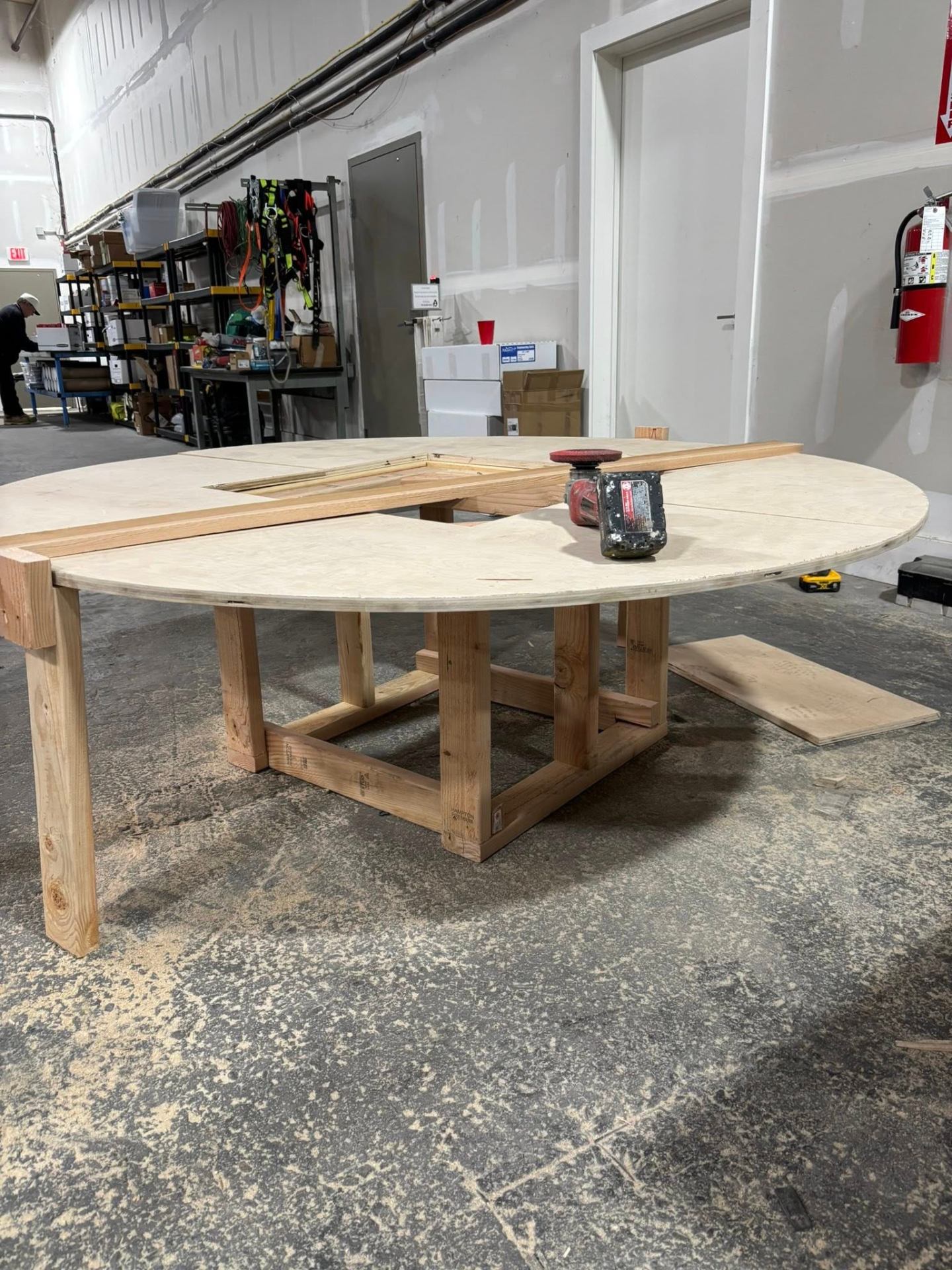 Before — Custom framing & base build in the shop